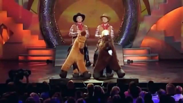 Franck Dubosc, Florence Foresti & Stéphane Rousseau Sketch des Cowboys