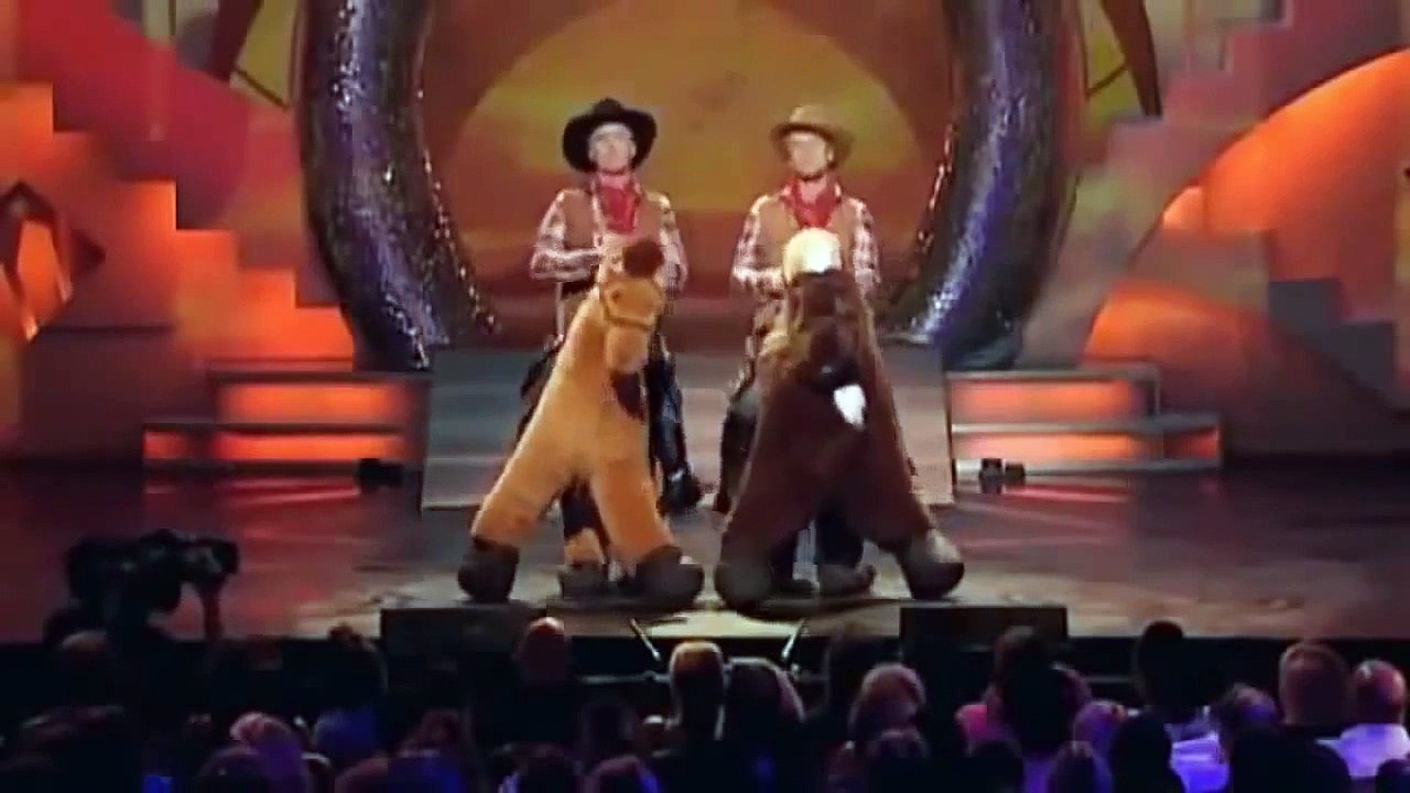 Franck Dubosc, Florence Foresti & Stéphane Rousseau Sketch des Cowboys