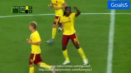 Nhamoinesu Costa Goal Sparta Prag 1 - 1 Thun Europa League 20-8-2015
