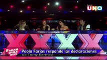 Paola Farías responde a Tani Bermeo