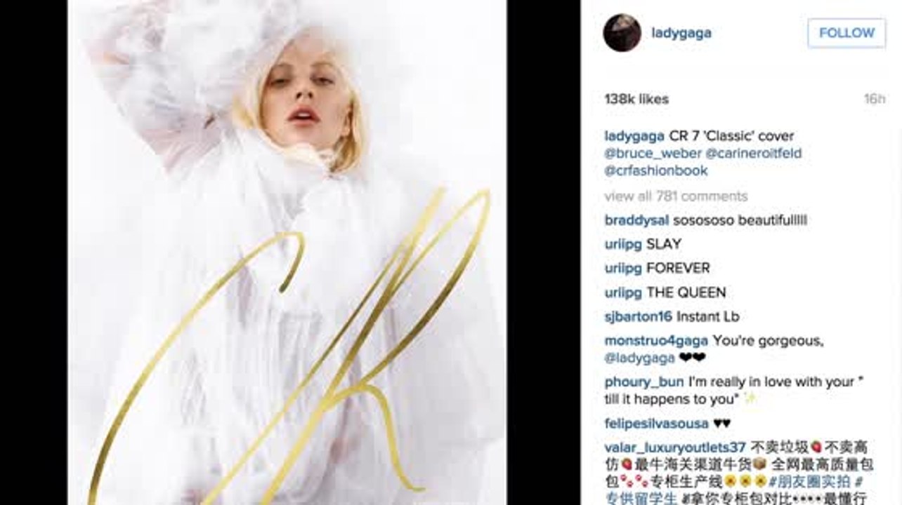 Lady Gaga Wears A Wedding Dress On The Cover of CR Fashion Book