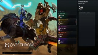 Dota 2 Custom Games OVERTHROW - Menu Preview