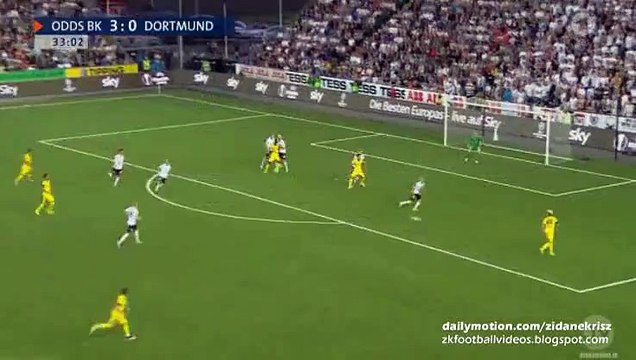 3-1 Pierre-Emerick Aubameyang _ Odds BK v. Borussia Dortmund - Europa League 20.08.2015 HD