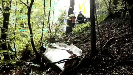 Así chocaron dos aviones con paracaidistas