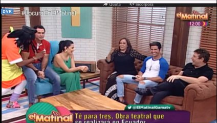 Carlos Mata,Fran Medina e Flor Núñez  presentando #Teparatres in Gama TV
