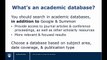Research Skills for Engineering Students: Module 5, Part 1: Academic databases