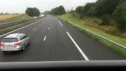 UN Accident spectaculaire s'est produit sur l’autoroute A1