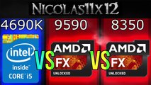 Intel i5-4690K vs AMD FX-9590 vs FX-8350