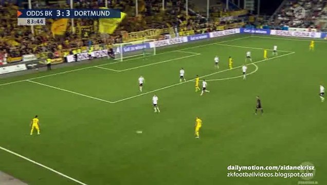 Henrikh Mkhytarian 3:4 Winning Goal | Odds BK v. Borussia Dortmund - Europa League 20.08.2015 HD