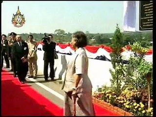 11NOV11 THAILAND ;4of4; Her Royal Highness Princess Maha Chakri Sirindhorn Proceeds to Preside Over the Opening Ceremony of the third Thai Lao Friendship Bridge