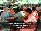 Somali gov't handled security, not private militia
