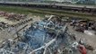Greenpeace filme l'ampleur des dégâts avec un drone (Tianjin)