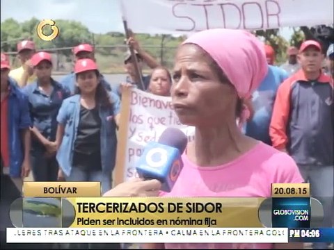 Tercerizados de Sidor llevan 3 días protestando