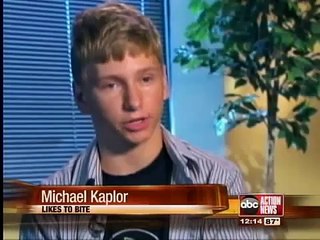 Latest teen trend:  Biting each other