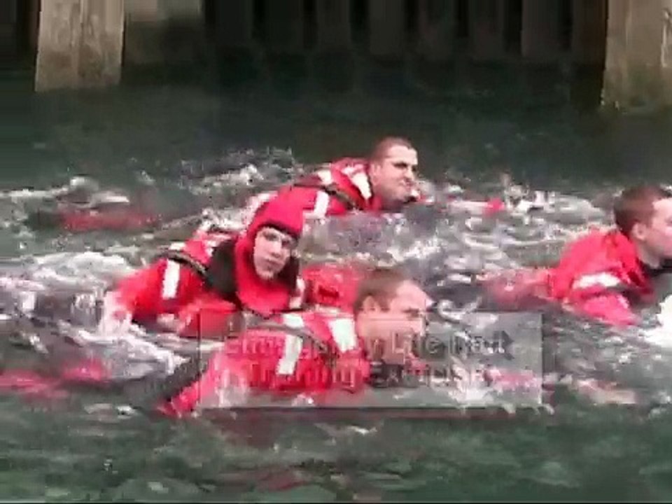 Emergency Life Raft Training Exercise