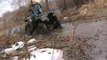 Honda Rancher 350 4x4 put to the test, mud, ice, water, air..Mudding, offroading! BADASS ATV!!