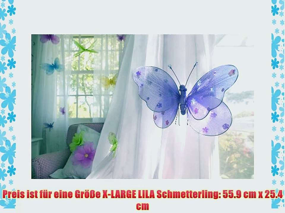 Schmetterling f?r M?dchen-Kinderzimmer Dekoration zum Aufh?ngen Schmetterling-Wanddeko f?r