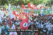 CUT e movimentos sociais fazem ato de apoio à presidente Dilma