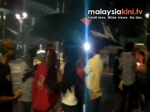 PSM 6: Candle light vigil in the rain