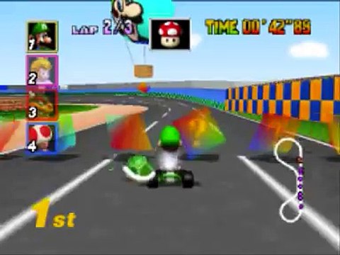 Mario Kart 64: Mushroom Cup - Luigi Raceway