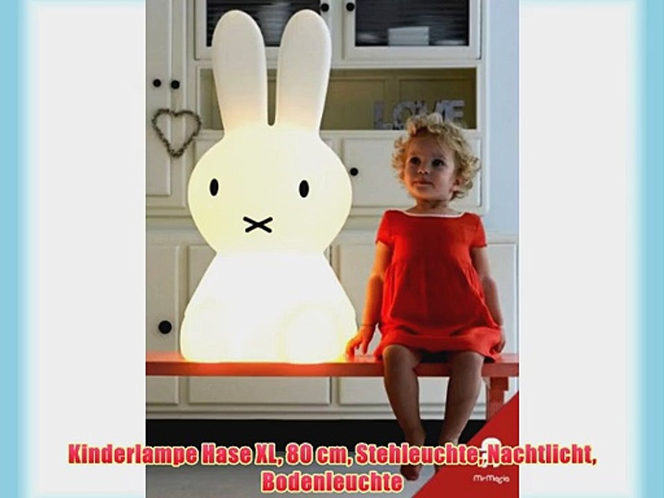 Kinderlampe Hase XL 80 cm Stehleuchte Nachtlicht Bodenleuchte