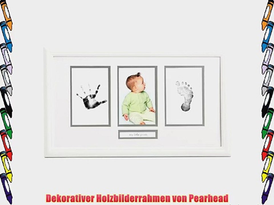 Pearhead 13030 - Babyprints Imprint Frame Wandbilderrahmen wei?