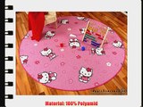 Spiel Kinderteppich Rosa Pink Hello Kitty Rund in 7 Gr??en Gr??e:133 cm Rund