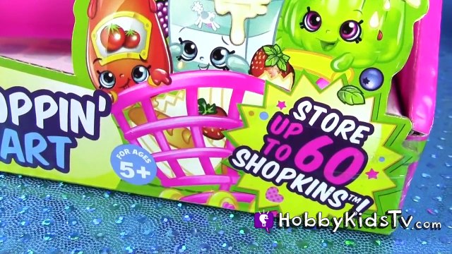 Barbie Giant Shopkins Shopping Cart! Elsa Chocolate Egg Surprise Egg Anna Ice Monster by HobbyKidsTV