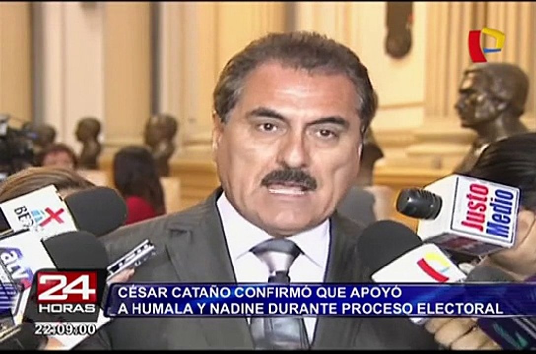 César Cataño confirmó que apoyó a Humala y Nadine durante proceso electoral