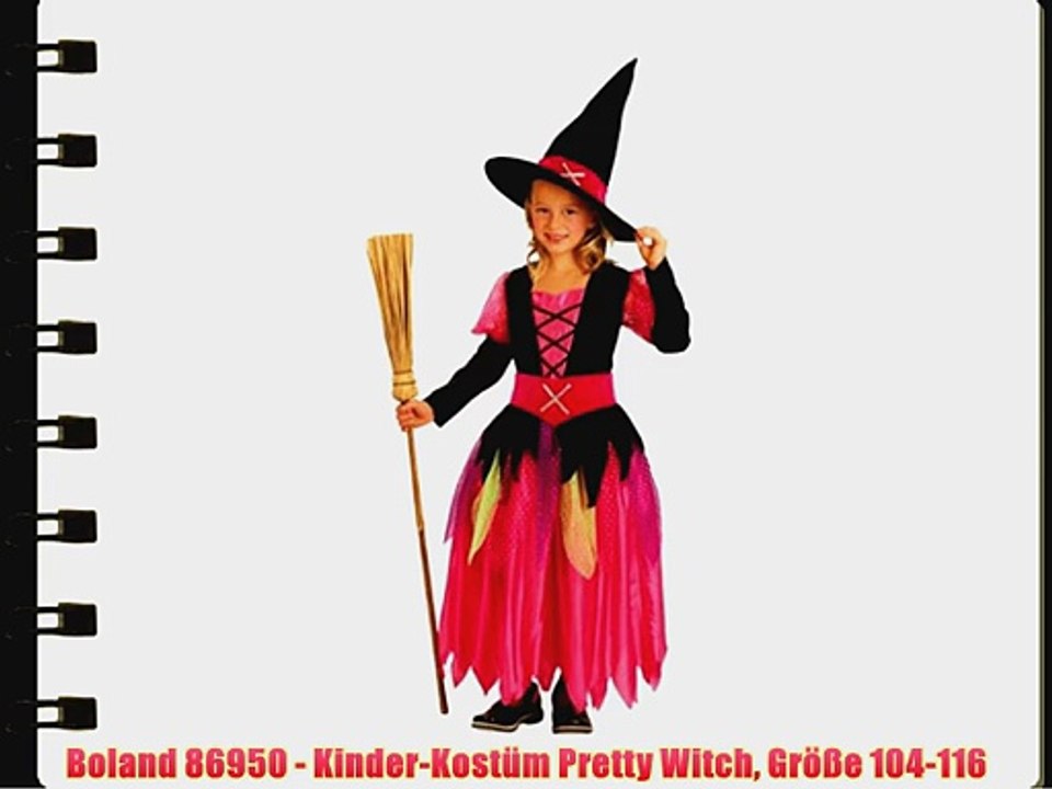 Boland 86950 - Kinder-Kost?m Pretty Witch Gr??e 104-116