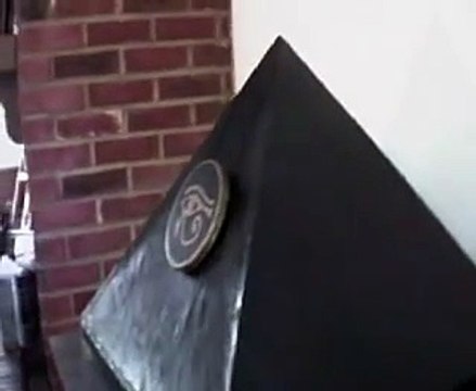Black Egyptian Pyramid with Eye of Horus
