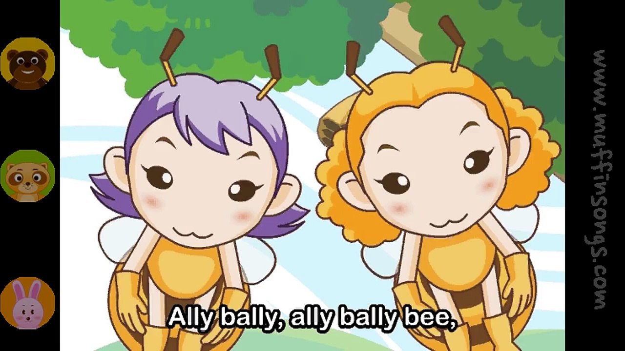 Muffin Songs - Ally Bally Bee (Coulter's Candy)  nursery rhymes & children songs with lyrics
