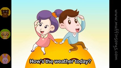 Muffin Songs - How's The Weather Today  nursery rhymes & children songs with lyrics  muffin songs
