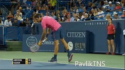 Roger Federer vs Kevin Anderson Highlights Cincinnati Master 2015
