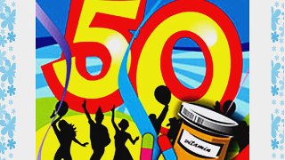 Komplettset zum 50. Geburtstag Radiant Folienballon Helium Servietten Party Wimpelkette Konfetti