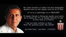Juan Pablo Varsky hablando de Estudiantes Gimnasia por la copa sudamericana 17/09/14