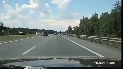 Bear Drive Heavy Bike On Highway