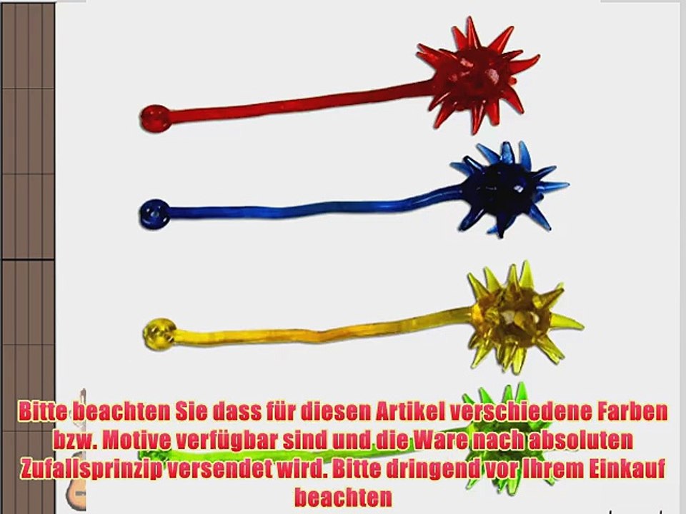96 x Glibber Klatschhand Klatsch Hand Morgenstern Glibbermorgenstern sortiert 14 cm