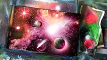 how to spray paint a spiral galaxy and underwater scene and more june 2015 spray paint art secrets