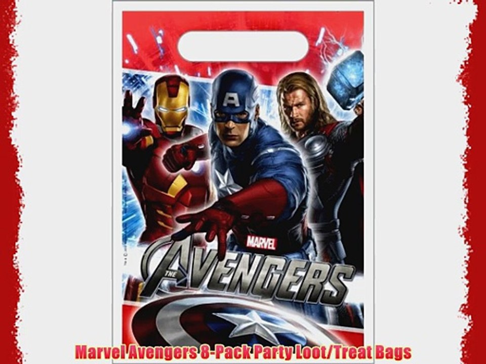 Marvel Avengers 8-Pack Party Loot/Treat Bags