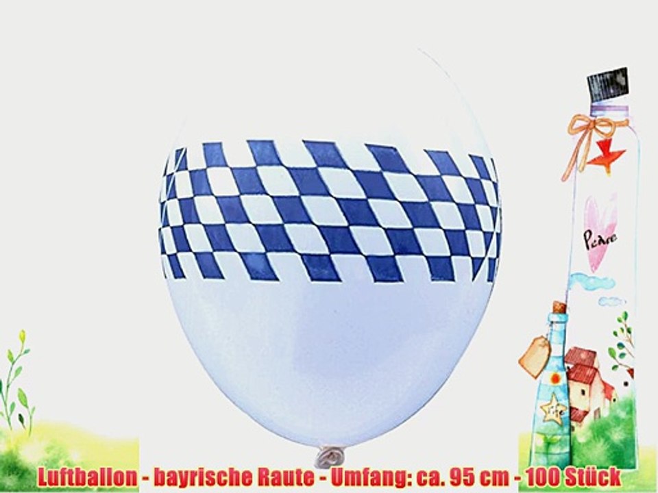Luftballon - bayrische Raute - Umfang: ca. 95 cm - 100 St?ck