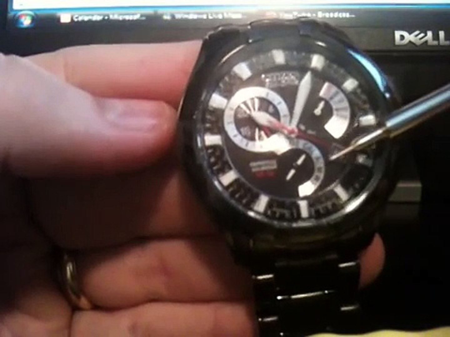 How to set Time & Calendar on Citizen Eco-Drive 8700 BL8097-52E - video  Dailymotion