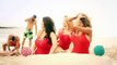 Great 3 bikini Women lip-sync beach songs of the summer!