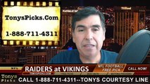 Minnesota Vikings vs. Oakland Raiders Free Pick Prediction NFL Preseason Pro Football Odds Preview 8-22-2015