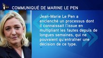 Exclusion de Jean-Marie Le Pen : 