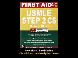 First Aid For The USMLE Step 2 CS Fifth Edition -  BOOK PDF