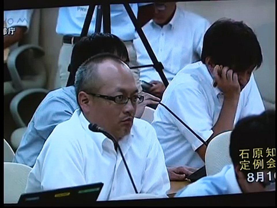 石原都知事定例会見　アホ記者に都知事ブチ切れ！ 2012年8月10日放送