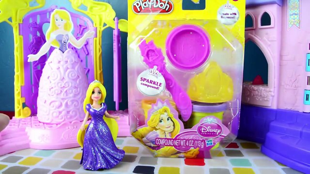 Disney Princess Play Doh Rapunzel Playset Sparkle Compound Tangled