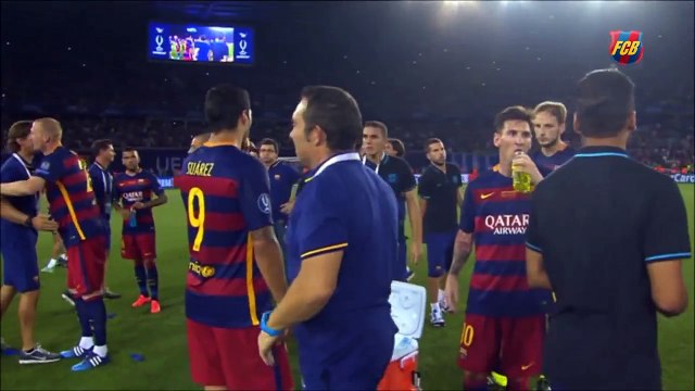 ФК Барселона - 2015. Празднование. Суперкубок УЕФА