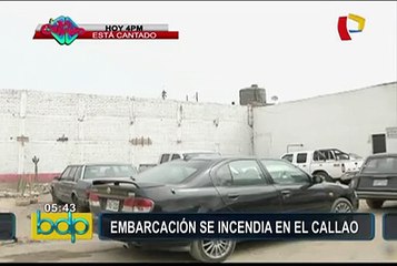 Callao: incendio en embarcación deja tres bomberos heridos